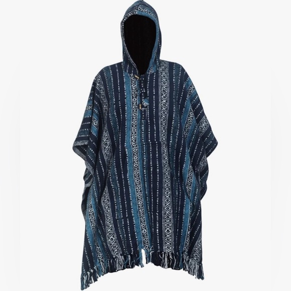 Jackets & Blazers - Pure Cotton Brushed Baja Hooded Poncho❤️‍🔥